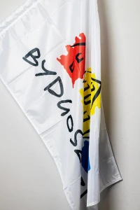 Flaga z logo Bydgoszczy