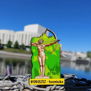 Magnes drewniany Łuczniczka