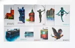 Pocztówki - ilustracje - zestaw 10szt.